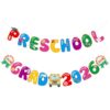Preschool Graduation Banner 2026, No DIY Preschool Graduation Decorations Class of 2026 Preschool Grad 2026 Banner for Preschool Graduation Party Decors, Preschool Grad Banner