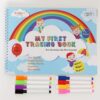 Preschool Handwriting Tracing Book for Kids: 54 Pages Dry Erase Educational Workbook for Alphabets, Numbers, Colors and Shapes, Learning Activities for Kindergarten