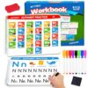 Preschool Learning Activities Educational Workbook: Preschool Handwriting Tracing Books | Autism Learning Materials | Alphabet Learning Toys | Pre k Workbooks | Montessori Busy Book for Kids Ages 3-5
