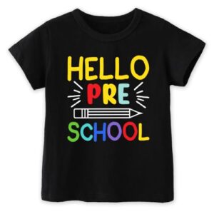 Preschool Pre K Shirt for Toddler Boys Girls Kids, First Day of School, Back to School Pre-K Kindergarten Tee