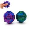Press-to-Spin Transformable Fidget Spinner Ball, 3D Printed Quiet Stress Relief Sensory Toy, Pocket Portable Desk Toy Eco PLA Gift for Adults Teens Kids