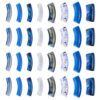 Pretelry 8 Styles Blue Acrylic Curved Tube Beads for DIY Jewelry Making