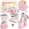 Pretend Play Kitchen Appliances Toy Gifts for Girls Age 3+ Years Old
