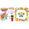 PreTrans Rainbow Stacking Stones – 128 Pcs Translucent Pattern Blocks – Translucent Pebbles Set of 36, Perfect Light Table Toys for Kids' Learning & Fun