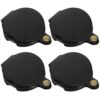 PRETYZOOM 4pcs Sturdy Mini Magnifier with 20x High Definition Lens and Protective Artificial Leather Cover, Folding Handheld Magnifying Glass for Spontaneous Learning and Reading