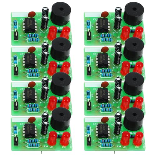 PRETYZOOM 8 Sets Electronic Soldering Practice Kit for Students and Hobbyists with PCB Sheet, Skill Training and Education Implementation, for Beginner Soldering Circuit Board Learning