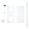 PRETYZOOM Acrylic Funnel Stand with 2-hole Design Adjustable Height Funnel Holder for Scientific Experiment and Science Laboratories Student Use