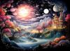 Prime Time Puzzles 1000 Piece Jigsaw Puzzle for Adults - Colorful Magic River Mansion - Challenging Puzzle Perfect for Game Nights - Unique Wall Art - 20x27 inches (Twilight Enchantment)
