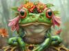 Prime Time Puzzles 1000 Piece Jigsaw Puzzle for Adults - Cute Spirit Animal Frog Prince - Challenging and Hard Puzzle Perfect for Game Nights - 20x27 inches(Petal Prince)