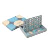 PrintWorks Play Four in a Row - Wooden 2-Player Game with 42 Discs