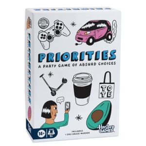 Priorities Game | A Party Game of Absurd Choices | Hilarious Card Games for Adults and Teens | Ages 14+ | 2+ Players | 30 Mins.