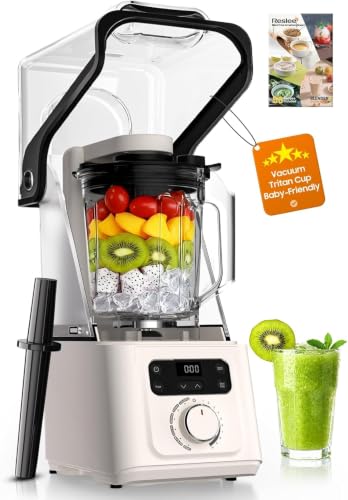Professional Commercial Vacuum Blender, Freshness Locked In by Vacuum Technology, 2026 Upgraded 3000W/4HP Peak Power, 56oz Eastman Tritan Cup, Milkshake, Smoothie, Nut Milk, Hot Soup, Self-Clean