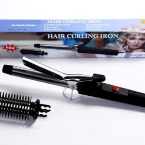 Professional Hair Curler Machine for Women Electric Hair Curler Rollers (Black and Silver) Hair Curler Iron