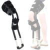 Professional Hands-Free Walking Aid for Broken Ankle, Zero Load Leg Support Crutch with Adjustable Thigh Strap (49-65cm), Anti-Slip Base, Compatible with Walking Boots & Casts