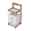 Professional Rolling Salon Cart - Mobile Hair Tool Organizer & Beauty Trolley for Stylists, Barbers; Ideal for Hair Cutting, Dyeing & Perming Supplies