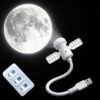 Projector Light - 360 Degree Adjustable Satellite Shape Projection Lamp