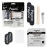 PRONTO Travel Manicure Set | Nail Touch-Up Kit with Nail Files, Buffer Blocks, Cuticle Sticks, Nail Clipper & Nail Polish Remover Pads, Essential Nail Prep Kit