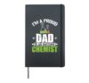 Proud Dad of an Awesome Chemist Lab Scientist Hardcover Journal, Black