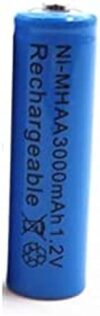 PRTGFJKL AA 1.2V 3000mAh Batería AA Ni-MH 1.2v Baterías Recargables Batería Solar Jardín Linterna LED Antorcha,PC 4pcs