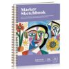 Prudiut Marker Paper Sketchbook 5.8 × 8.3 in, Spiral Bound, 1 Pack