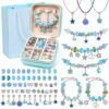 PRYZALO Rainbow Unicorn Charm Bracelet Making Kit with Gift Box
