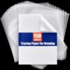 PSLER 150PCS Transfer Tracing Paper - Translucent Trace Paper for Drawing
