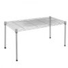 PSOONON 1-Tier Wire Shelving Unit, Stackable Metal Storage Shelves, Versatile Utility Shelves & Wire Rack for Garage Shelving, Pantry Shelves, Office, Living Room