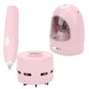 Pssopp Electric Stationery Set, Gift Box Pencil Sharpener Desktop Vacuum Electric Eraser with Replacement Blades and Eraser Refills for Students Artists