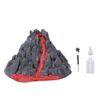 Pssopp Eruption Volcano Toy, 8.7 Inch STEM Volcano Model with Realistic Smoke Light Effects for Science Project Dinosaur Diorama Classroom Display