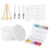 Puffy Paint – Paper ABS Metal, 3D Fabric Paint, Art Sponge | Perfectly Great For Festive Family Demonstrations, Kids School Travel, Home