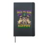 Pug Mardi Gras Hardcover Journal, Black