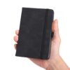 PU Leather Notebook Planner Pocket Journal with Ribbon Page and Pen Slot for Women Scheduling Writing Hardcover