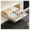 Pull Out Cabinet Organizer.Carbon Steel Slide Out Pantry Storage Basket.Under Sink Storage Drawer.Load Bearing 66 Pounds(15.74x17.71x3.14in)