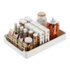 Pull Out Cabinet Organizer.Slide Out Pantry Storage Basket.Roll Out Shelf Storage With Adhesive Nano Film.Load Bearing(7.87x16.92x2.75in)