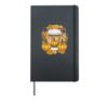 Pumpkin Coffee Autumn Leaf Art Fall Thanksgiving Autumn Hardcover Journal, Black