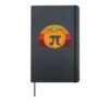 Pumpkin Pie Pi Math Pun Retro Halloween Teacher Gift Hardcover Journal, Black
