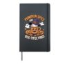 Pumpkin Spice Boo Halloween Hardcover Journal, Black