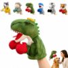 Punching Animal Boxing Hand Puppet with Sound for Small Dogs and Cats，D