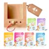 Puncho – Teach Your Kids to Solve Problems – Montessori Self-Correcting Wooden Learning Game – 144 Flash Cards with 288 Learning Exercises – Educational Gift for Boys & Girls Ages 4+