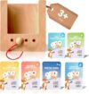 Puncho – Teach Your Kids to Solve Problems – Montessori Self-Correcting Wooden Learning Game – 144 Flash Cards with 288 Learning Exercises – Educational Gift for Boys & Girls Ages 3+