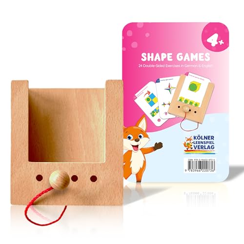 Puncho – Teach Your Kids to Solve Problems – Montessori Self-Correcting Wooden Learning Game – 24 Flash Cards with 48 Concentration Exercises – Educational Gift for Boys & Girls Ages 4+