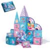 PUNGROW Mermaid Magnetic Tiles Building Set, 51PCS Magnetic Construction Toy