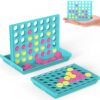 Pup Go Mini 4 in a Row Travel Games for Kids 3+, Connect Mini Game (Green)