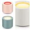 PureNurt Red Light Therapy White Noise Sound Machine: Putty 1, Peach 1 and Slate 1 Dimmable Nursery Night Light