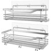 PUREZON 2 PCS Shower Caddy Basket Shelf