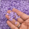 Purple Flower Polymer Clay Fake Sprinkles NOT Edible, 15g