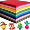 PURREITTI 80 PCS Wool Blend Felt Sheets for Crafts 2 mm Thickness, 40 Color 11.8 x 11.8 Inch Assorted Stiff Felt Squares Bulk for Sewing Patchwork School DIY Projects Decoration
