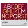 Pushpeel Advanced ABC Tracing Puzzle Board (Best for Ages 4+) – Silicone Learning Toy for Pre-Writing & Fine Motor Skills – Quiet Sensory Travel Activity Toy for Kids – Uppercase Alphabet, Granite