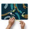 Pushpeel XL Sensory Activity Board – Expandable Silicone Fidget Toy for Stress, Anxiety, ADHD & Autism – Modular, Silent, No Mess - Spruce