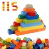 PUZSNAP 115 PCS Large Building Blocks, Educational STEM Toys for Kids Ages 3+, Creative Construction Playset for Preschool Learning, Uniform Size Bricks